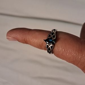 Sterling Silver London Blue Stone